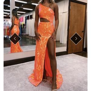 Orange Prom Dress